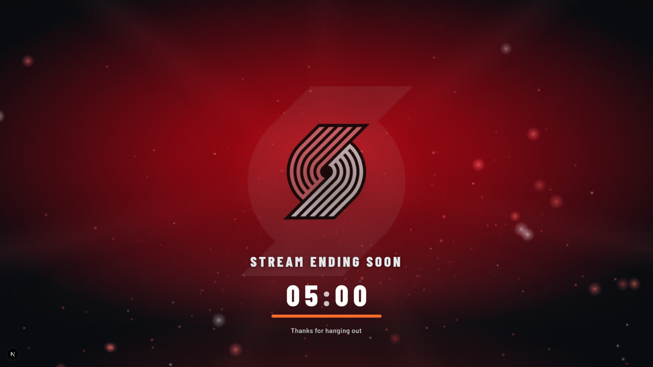 Countdowns — Team Spotlight in Trail Blazers colors