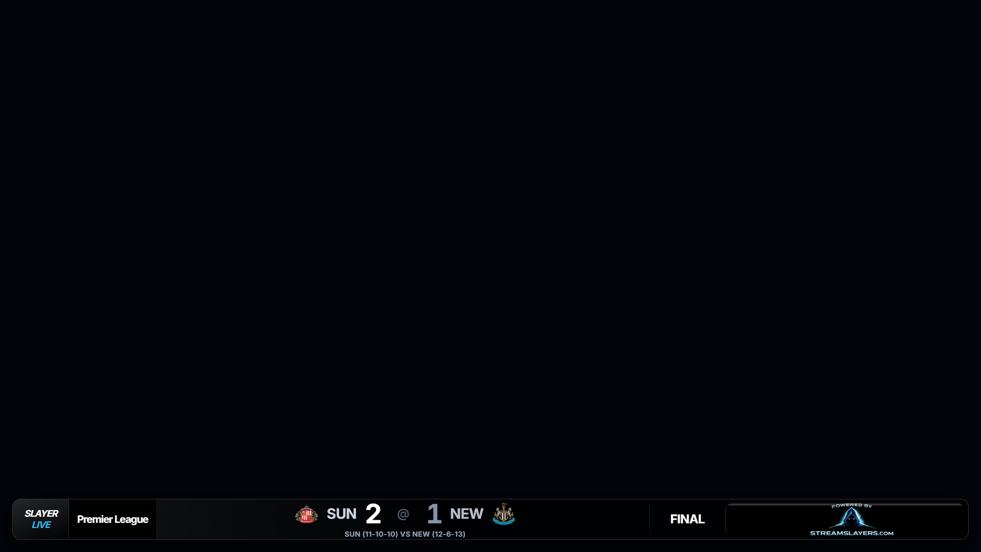 Free sports ticker overlay for OBS showing league scores